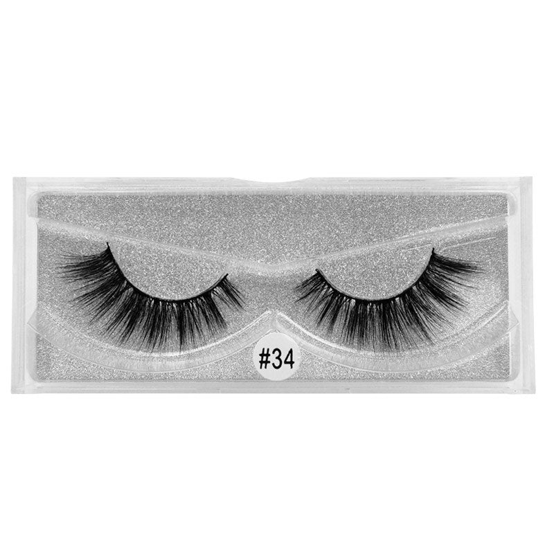 Pair 3D Mink Lashes Cruelty Free Eyelashes