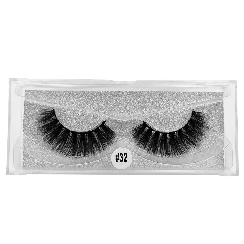 Pair 3D Mink Lashes Cruelty Free Eyelashes