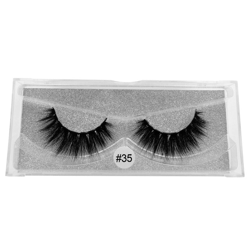 Pair 3D Mink Lashes Cruelty Free Eyelashes