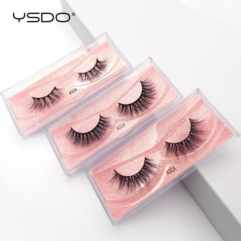 Pair 3D Mink Lashes Cruelty Free Eyelashes