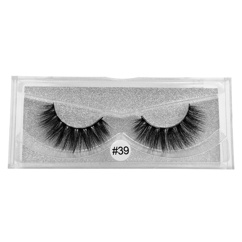 Pair 3D Mink Lashes Cruelty Free Eyelashes