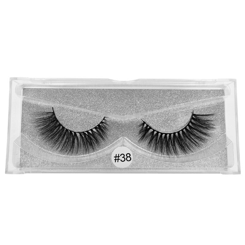 Pair 3D Mink Lashes Cruelty Free Eyelashes